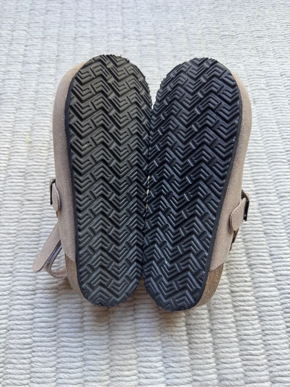 Fostered Collection Kids Taupe Suede Clog sandals